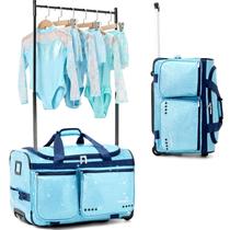 Bolsa de dança Fanwoli 23" impermeável com brilho e rodinhas Bolsa de dança Fanwoli 23" impermeável com brilho e rodinhas