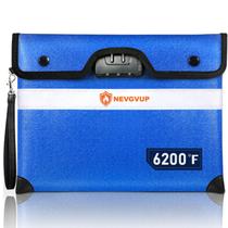 Bolsa de dinheiro à prova de fogo NEVGVUP 6200F com fechadura A5 bolsa de documentos Bolsa de dinheiro à prova de fogo NEVGVUP 6200F com fechadura A5 bolsa de documentos