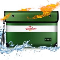 Bolsa de dinheiro à prova de fogo Vailoin 5200 Isolada ao Fogo à Prova de Água