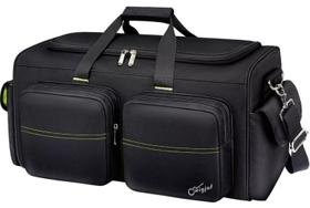 Bolsa de DJ SNIGJAT de grande capacidade com 6 bolsos para equipamentos de DJ Bolsa de DJ SNIGJAT de grande capacidade com 6 bolsos para equipamentos de DJ