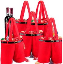 Bolsa de doces de Natal Wine Holders Santa Pants Homecube