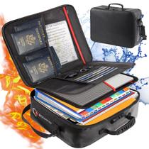 Bolsa de documentos à prova de fogo ROLOWAY com fechadura 43 x 30 x 13 cm