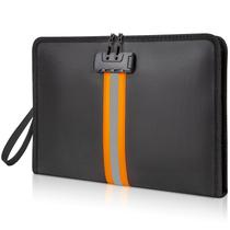 Bolsa de documentos à prova de fogo XIAODUN com fechadura 13x9,2 cm Bolsa de documentos à prova de fogo XIAODUN com fechadura 13x9,2 cm