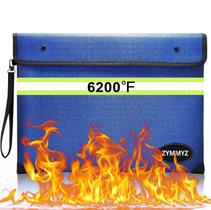 Bolsa de documentos à prova de fogo ZYMMYZ 6200 impermeável de 9 camadas Bolsa de documentos à prova de fogo ZYMMYZ 6200 impermeável de 9 camadas