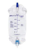Bolsa de drenagem urinária Easy-Tap 1000 mL com válvula anti-refluxo