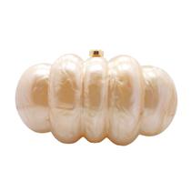 Bolsa de embreagem PENGZHI acrílico em forma de puff, glitter, mármore, champanhe Bolsa de embreagem PENGZHI acrílico em forma de puff, glitter, mármore, champanhe