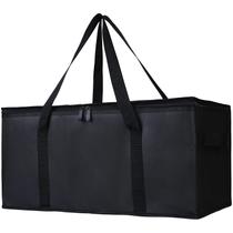 Bolsa de entrega de comida Bodaon Isolated, pacote com 2 unidades, 22x25x25cm, preta Bolsa de entrega de comida Bodaon Isolated, pacote com 2 unidades, 22x25x25cm, preta