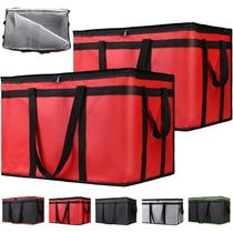 Bolsa de entrega de comida CIVJET XXX-Large 79L, pacote com 2 unidades, isolada em vermelho