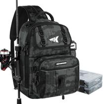 Bolsa de equipamento de pesca KastKing BaitSpace com 2 caixas de equipamento Bolsa de equipamento de pesca KastKing BaitSpace com 2 caixas de equipamento
