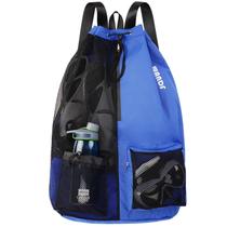 Bolsa de equipamento esportivo WANDF XL Mochila de natação em malha azul marinho