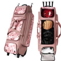 Bolsa de Equipamento para Receptores com Rodas AUROTIER Impermeável 92L Camuflado Rosa