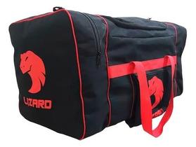 Bolsa De Equipamento Preta Com Vermelho Lizard