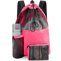 Bolsa de equipamentos esportivos HOHOM Mesh Swim Bag impermeável 23x48cm