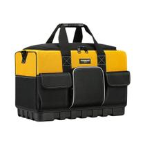 Bolsa De Ferramentas Amarela E Preta Resistente À Água Com Alça De Ombro Ajustável Boca Larga