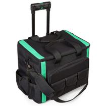 Bolsa de ferramentas Amazon Basics Lighted Roller 20 bolsos preta Bolsa de ferramentas Amazon Basics Lighted Roller 20 bolsos preta