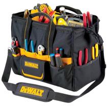 Bolsa de ferramentas DEWALT 16 Tradesman's com 33 bolsos e alça de ombro Bolsa de ferramentas DEWALT 16 Tradesman's com 33 bolsos e alça de ombro