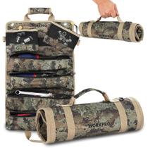 Bolsa de ferramentas enrolável WORKPRO com bolsas removíveis e 6 bolsos Bolsa de ferramentas enrolável WORKPRO com bolsas removíveis e 6 bolsos