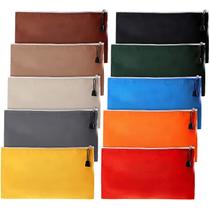 Bolsa de ferramentas Frienda Canvas Metal Zipper Utility 10 cores 12,5 x 7 polegadas