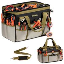 Bolsa de ferramentas Hliemoin 16,5 polegadas Heavy Duty 32 bolsos 1680D Oxford