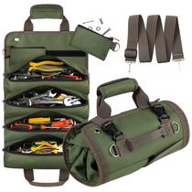 Bolsa de ferramentas Roll UP UP Heavy Duty Tool Organizer verde Bolsa de ferramentas Roll UP UP Heavy Duty Tool Organizer verde