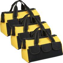 Bolsa de ferramentas Sanwuta, pacote com 3 para homens, impermeável com fundo rígido de 16 polegadas