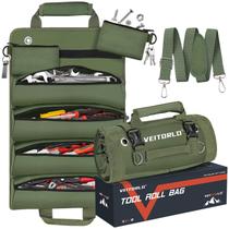 Bolsa de ferramentas Veitorld Roll Up Heavy Duty com bolsas impermeáveis
