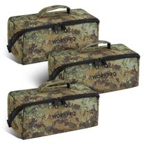 Bolsa de ferramentas WORKPRO 10 Utility Wide Mouth Heavy Duty, pacote com 3 Bolsa de ferramentas WORKPRO 10 Utility Wide Mouth Heavy Duty, pacote com 3