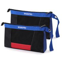 Bolsa de ferramentas WORKPRO 12, pacote com 2, com zíper para armazenamento de ferramentas Bolsa de ferramentas WORKPRO 12, pacote com 2, com zíper para armazenamento de ferramentas