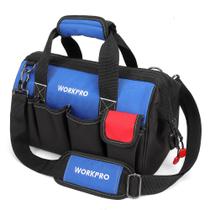Bolsa de ferramentas WORKPRO de 14 polegadas com vários bolsos com alça ajustável Bolsa de ferramentas WORKPRO de 14 polegadas com vários bolsos com alça ajustável