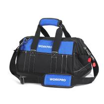 Bolsa de ferramentas WORKPRO Wide Mouth de 16 polegadas com base impermeável