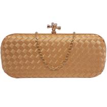 Bolsa De Festa Clutch Cetim Trançada Modelo Comprido Luxo Bolsa De Festa Clutch Cetim Trançada Modelo Comprido Luxo