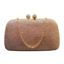 Bolsa de Festa Clutch com Strass Brilho Luxo