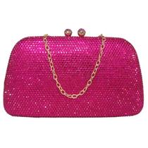 Bolsa de Festa Clutch com Strass Brilho Luxo