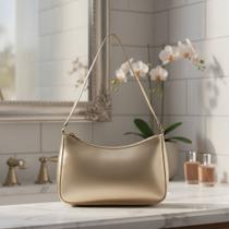 Bolsa De Festa Prateada Pequena De Ombro Estilo Baguete