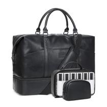 Bolsa de Fim de Semana Resistente para Mulheres - Compartimento para Sapatos e Laptop