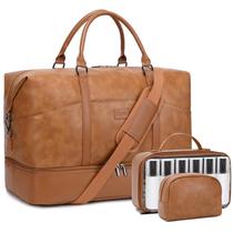 Bolsa de Fim de Semana Resistente para Mulheres - Compartimento para Sapatos e Laptop Bolsa de Fim de Semana Resistente para Mulheres - Compartimento para Sapatos e Laptop