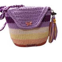 Bolsa de Fio de Malha para a Pequena Fashionista: Alça e Detalhes Encantadores para Ela Arrasar em Todos os Momentos Bolsa de Fio de Malha para a Pequena Fashionista: Alça e Detalhes Encantadores para Ela Arrasar em Todos os Momentos