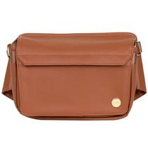 Bolsa de fraldas, bolsa tiracolo CleverMade com garrafa, embalagem de quadril, marrom