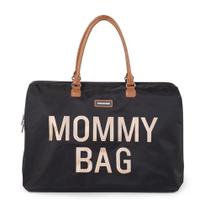 Bolsa de Fraldas Childhome The Original Mommy Bag - Preta e Dourada