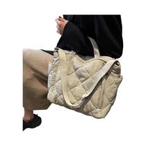 Bolsa De Fraldas De Algodão De Grande Capacidade Para Mulheres, Bolsa De Ombro Para Mães, Bolsa De