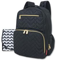 Bolsa de Fraldas Fisher-Price Signature Morgan - Mochila Preta