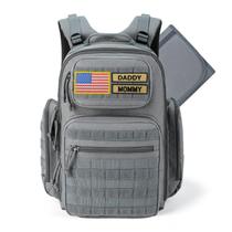 Bolsa de Fraldas Grande MIRACOL Military para Homens - Com Trocador