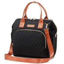 Bolsa de fraldas KYALOU Small Mini Baby Mochila impermeável preta Bolsa de fraldas KYALOU Small Mini Baby Mochila impermeável preta