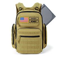 Bolsa de fraldas MIRACOL Army Style para homens com trocador bronzeado