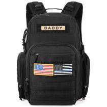 Bolsa de fraldas MIRACOL Outdoor para homens militares para caminhadas pretas