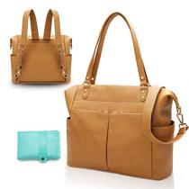 Bolsa de Fraldas MOMINSIDE - Mochila Tote de Couro com 14 Bolsos Bolsa de Fraldas MOMINSIDE - Mochila Tote de Couro com 14 Bolsos