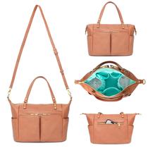 Bolsa de Fraldas MOMINSIDE Small Tote de Couro - 13 Bolsos Marrom Bolsa de Fraldas MOMINSIDE Small Tote de Couro - 13 Bolsos Marrom