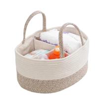 Bolsa De Fraldas Portátil De Algodão Multifuncional Para Viagem, Bolsa De Mãe, Cesta De