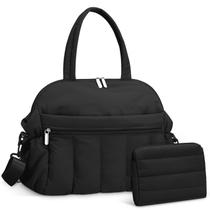 Bolsa de Fraldas Tote FullWoyi Puffer Transversal com Estojo para Chupeta