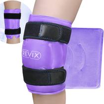 Bolsa de gelo em gel Knee Ice Wrap REVIX XL para dores musculares roxa
